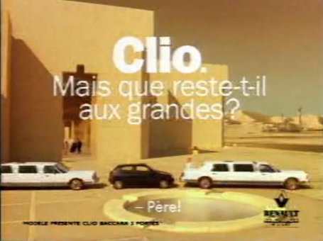 [Video] Retour sur un Spot publicitaire Renault Clio 1